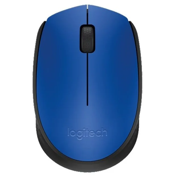Мышь Logitech M171 Wireless Mouse (синий/черный)